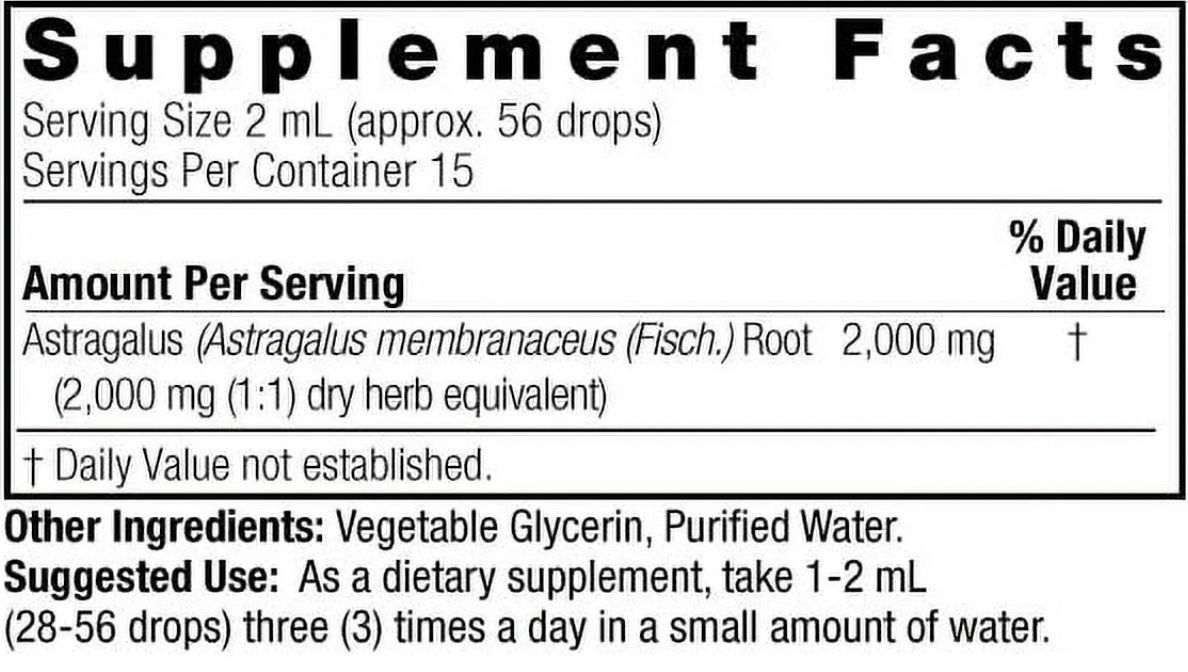 Supplement - Astragalus Organic Tintura