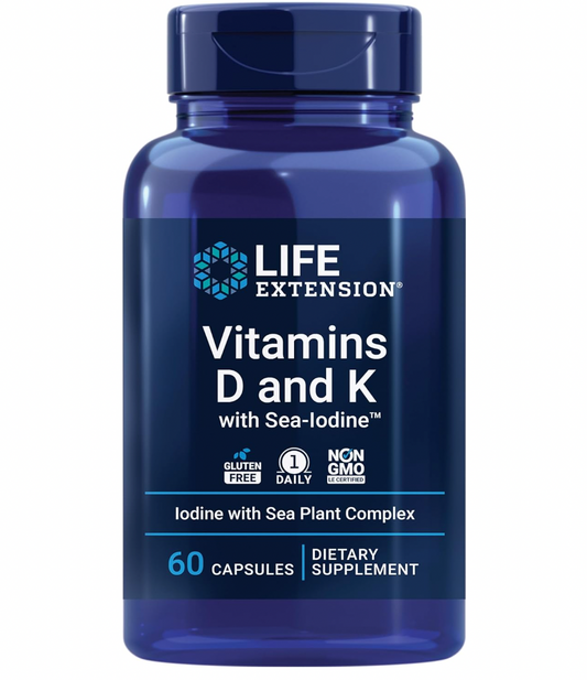 Vitamins D & K with Sea-Iodine